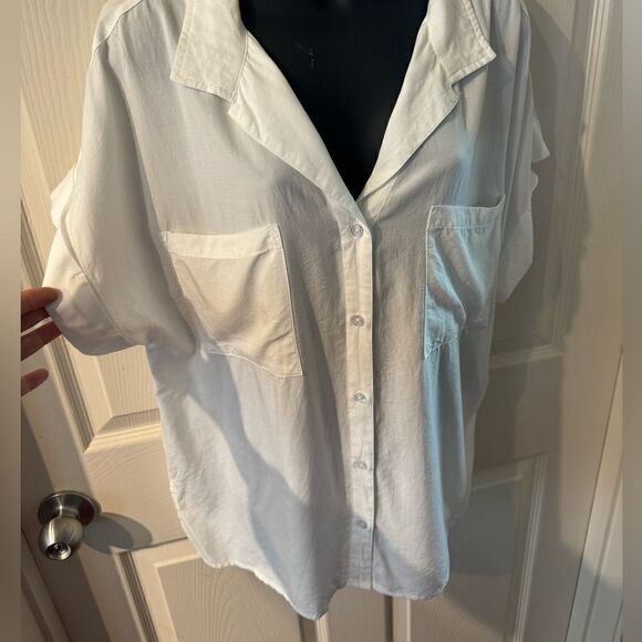 DEAR JOHN DENIM
CALI TIE FRONT SHIRT WHITE Size M - Picture 9 of 13